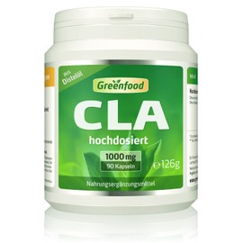 CLA, 1000 mg, 90 capsules, high dose, conjugated linoleic acid from thistle oil - no artificial additives, no genetic engineering