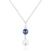 GW Pearl Necklace Women's 925 Silver Chain with Pearl Jewellery