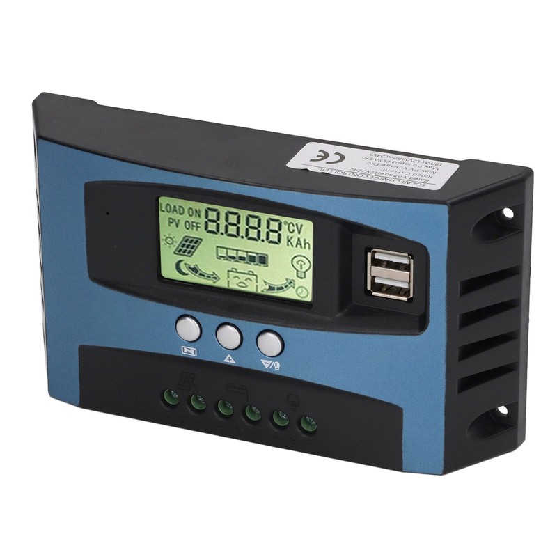 MPPT Solar Charge Controller 12V 24V Auto Identification LCD Display