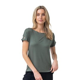 Cable & Gauge Geometric Embroidered Top, Dry Oregano, L