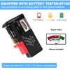 Battery Organizer Storage Case with Tester (BT168),Battery Holder Box Vault