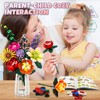IKIDSUN Flowers Bouquet Building Sets, Artificial Flower Plants for Botanical