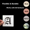 1.5 Inch Alphabet Letter Stencils for Painting - 70 Pack