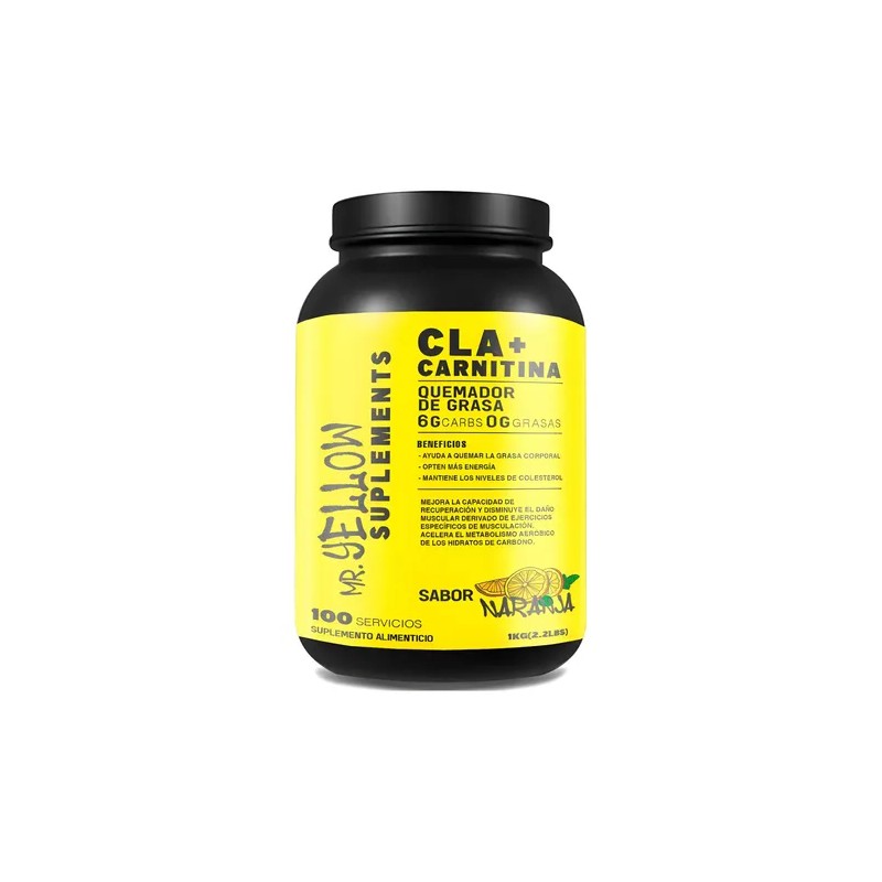 Mr. Yellow Cla Carnitina 1kg 100 Servs Naranja