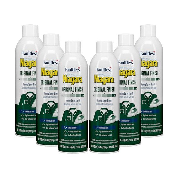 Liquid Starch Iron Spray (20 oz, 6-Pack) - Niagara Starch