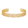 Lucky Brand Trendy Filigree Pattern Textured Surface Open Bangle