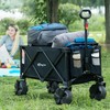 PORTAL Collapsible Folding Utility Beach Wagon Carts Heavy Duty with