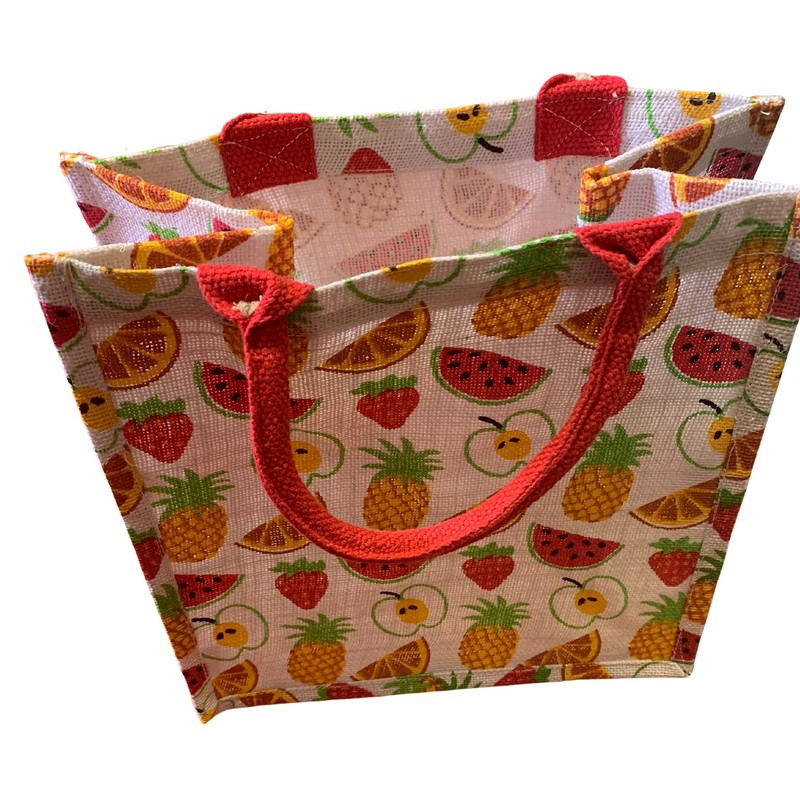 Fairtrade Eco Jute Shopper Bag (Fruit)