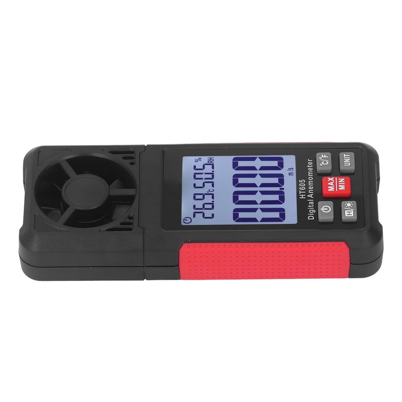 Digital Anemometer 5 Blades Small Resistance Fast Accurate Measurement Air