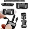 2Pcs Side Release Buckle Tan Tri-glide Slide Clip 4Pcs Replacement