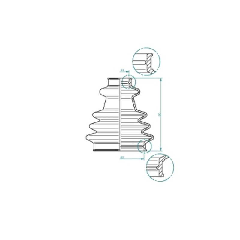 GKN 190969 Bellow, Drive Shaft