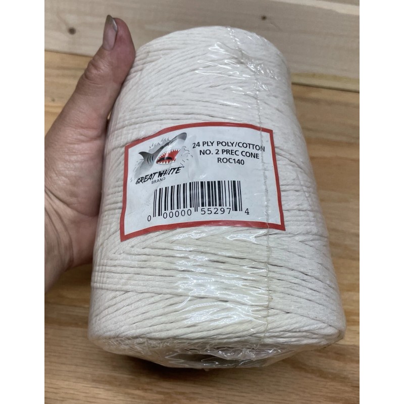 Great White Butchers Twine 24 Ply Poly Cotton ROC140 2LB