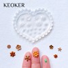KEOKER Flower Polymer Clay Molds - 4 Pcs Daisy Miniature
