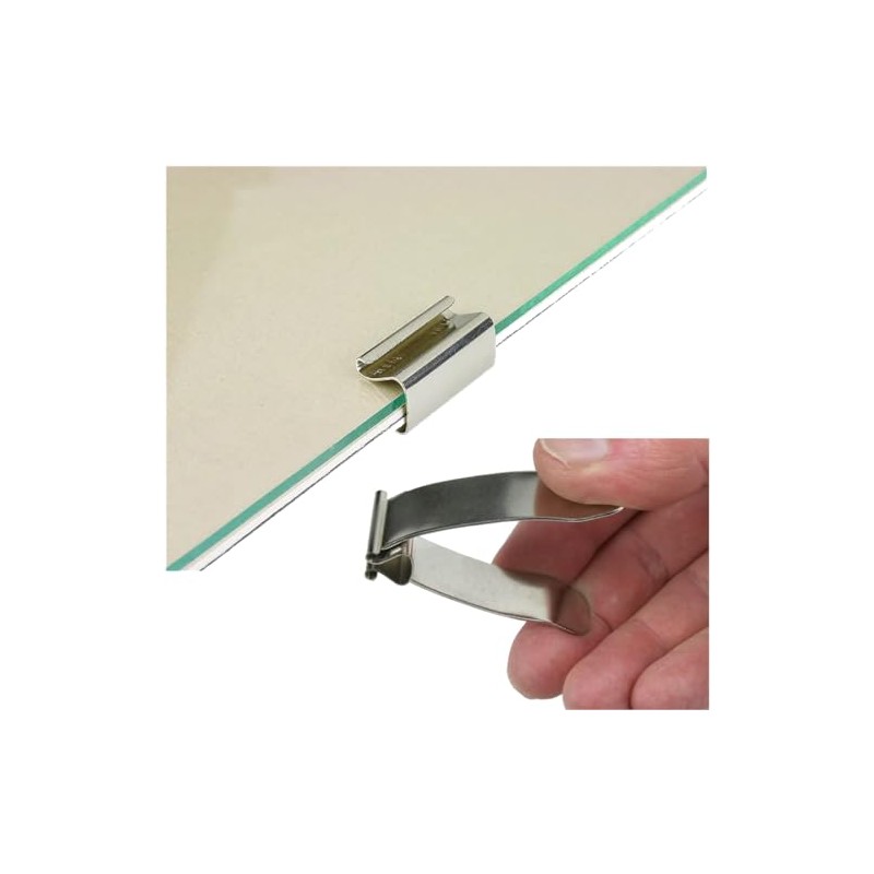 French Style Frameless Clips Large Size 20mm Frameless Clips 10
