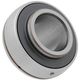 UC206-19 - Insert Bearing - 1.188 in Bore - 2.441 in Outer Diameter - 1.5 in Width - 0.748 in Outer Ring Width - Set Screw Locking Collar, Double Sealing, Relubricable