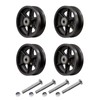 LONGRUNFORU 6" X 2" Sliding Gate Rollers, Cast Iron V