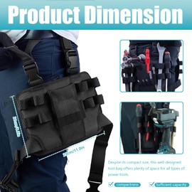 Multifunction Tool Belt Pouche, Electrician Repair Tool Belt, Utility Tool Organizer Pouch for Electrician, Automotive, Craftsman, Mechanics, Gardeners