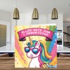 Stuff4 1st Birthday Card Girl - Cool Unicorn Sunglasses -