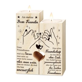 Geschenke für Freundin, Personalisierte Kerzenständer Geschenke für Freundin, Beste Freundin Geschenke, Geburtstagsgeschenk für Freundin, Freundschaft Kerzenleuchter Geschenke, BFF Geschenke