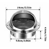 Stainless Steel Round Air Vent Grille – Wall & Ceiling