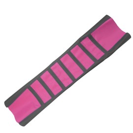 TIRGE Motorcycle Seat Cover Rubber Striped Grip Gripper Soft Universal for Dirt Pit Mini Bike CRF DRZ EXC YZF CR KX KLX 125 250 350 450 (Pink-Black)