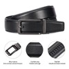 SENDEFN Men's Leather Belt, Automatic Belt, Men's Ratchet 35 mm