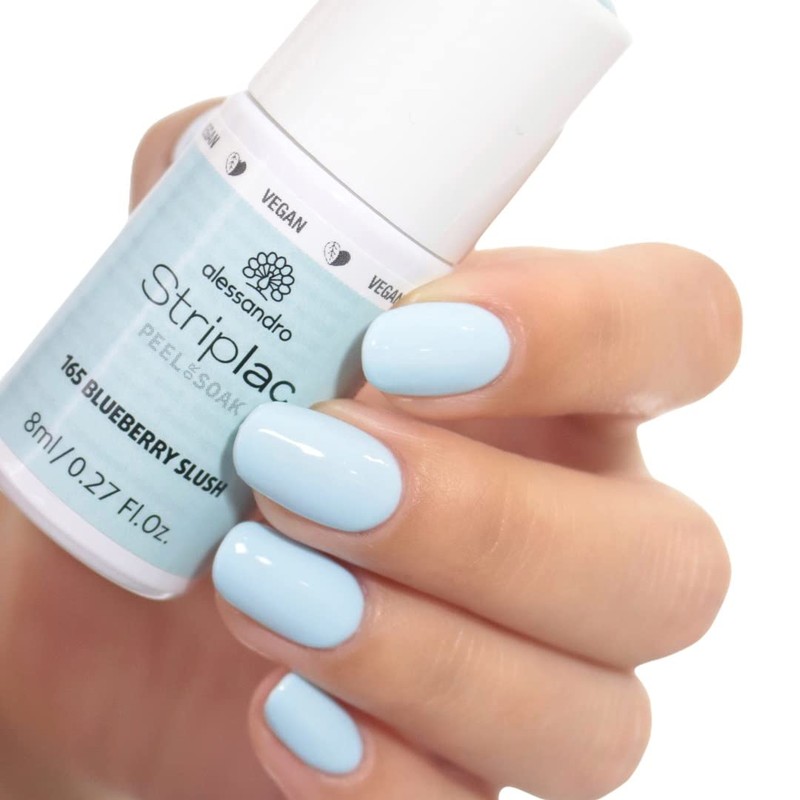 alessandro Striplac Peel or Soak Vegan Blue Berry Slush LED