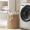 Jute Rope Laundry Hamper Basket by YOUDENOVA, 58L Tall Laundry