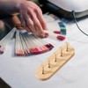 2 juegos de soporte de exhibición de uñas de madera,