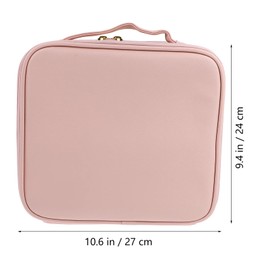 GLEAVI 1pc Hand-held Makeup Brush Case Makeup Tool Pouch for Toiletries Cosmetics Stylish Pu Organizer for Travel Storage