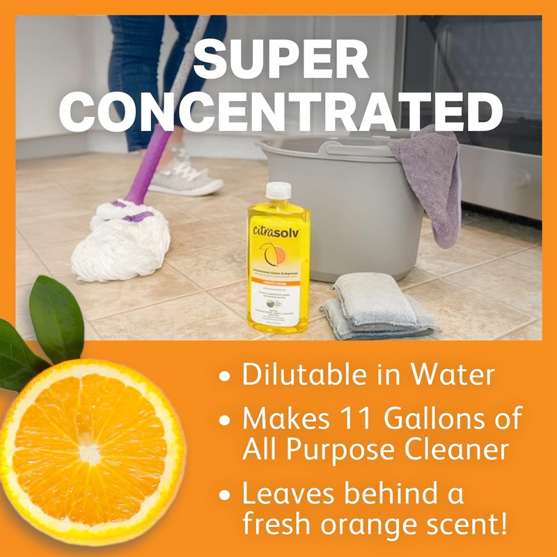 Citra Solv Concentrated Cleaner & Degreaser, Deodorizer, Home & Outdoor,