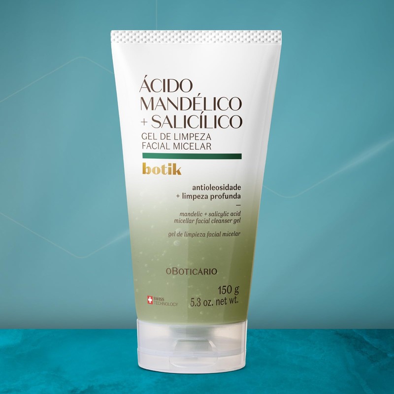 Gel de Limpeza Facial Micelar Ácido Mandélico + Salicílico Botik