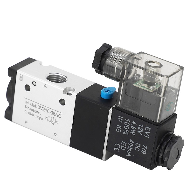 1/4in NPT Pneumatic Solenoid Valve 2 Position 3 Way IP65