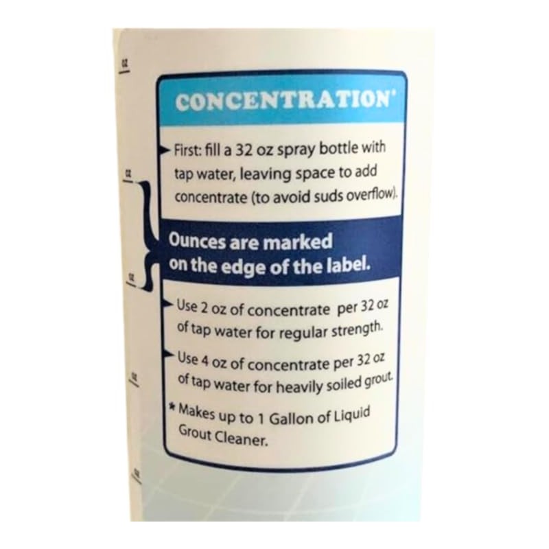 Grout Groovy! Heavy Duty Grout Cleaning Solution Concentrate | Makes