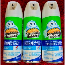 Scrubbing Bubbles Multi-Purpose Disinfectant Spray, 12 oz (Pack of 3)