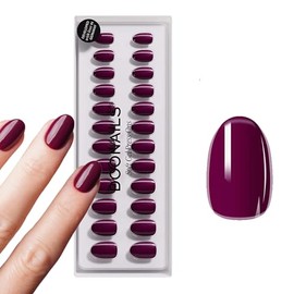 DOONAILS – Press On Nails 30er Set Into You abgerundete Form Violett – Nägel zum Aufkleben Full Cover in Salonqualität – Fake nails soft gel Short – Natürliches & angenehmes Tragegefühl