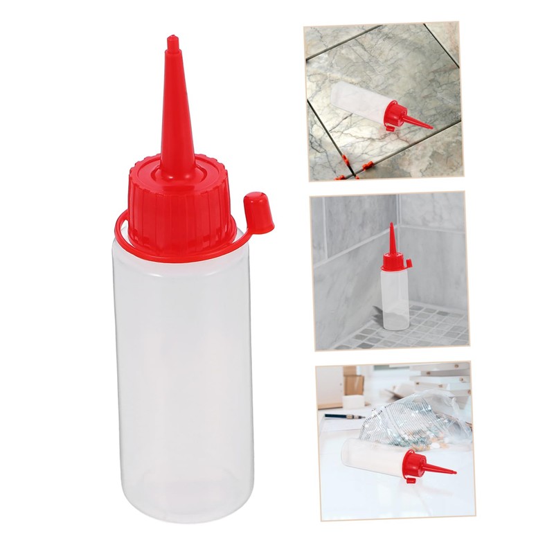 Operitacx Clear Plastic Applicator Tip Bottles Squeeze Bottles for Acrylic