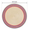Feuille Patriotic Placemats Round Independence Day Placemats Set of 4