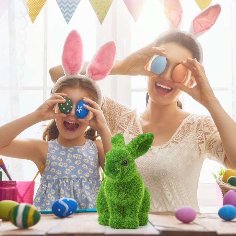 Meleager Decorative Easter Bunny Moss, Easter Bunny Decoration, Large, 1