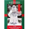Christmas 24% Lead Crystal Santa Clause Taper Candle Holder