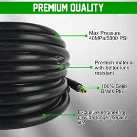 Pressure Washer Hose, 10m/32.8ft Power Washer Hose Replacement for Karcher K2 K3 K4 K5 K6 K7 Garden Extension Hose Spare Parts Accessories