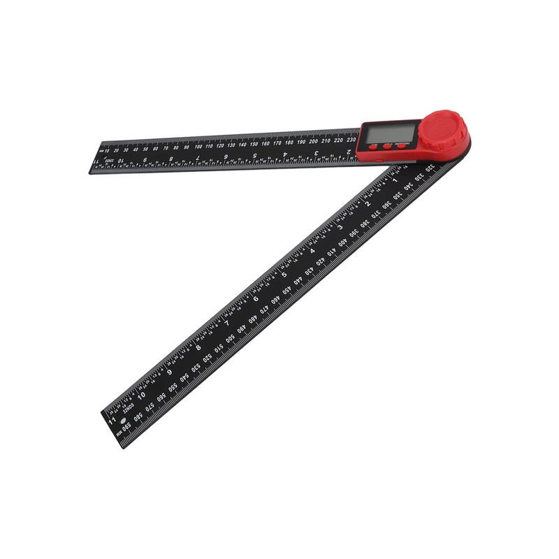 Digital Display Angle Ruler 2 in 1 Plastic Lightweight Convenient