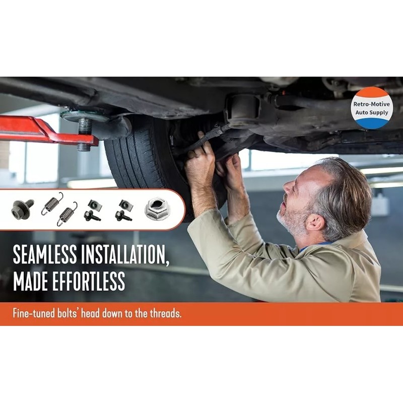 Retro-Motive 5/16" Body Bolts 13/16" Long 1/2" Hex 5/8" Flange