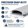 3-Pack 36 Inch Door Threshold Seal Replacement Insert, Gray Vinyl