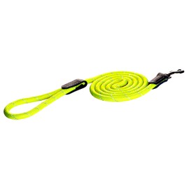 Rogz Rope Utility Medium 1/3-Inch Fixed 6-Feet Long Reflective Dog Leash, Yellow