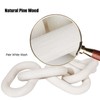HMASYO White Wood Chain Link Decor, 5-Link Wooden Decorative Chain