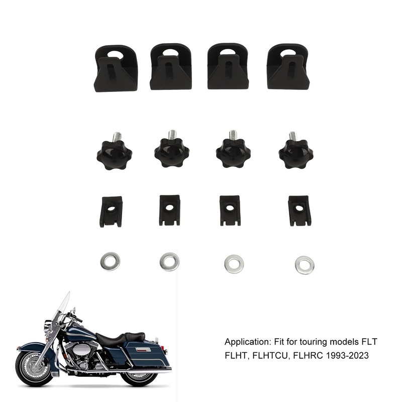 16PCS Saddle Bag Locks Mounting Screws Theft Deterrent Hardware Bolt