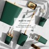 Clara Clark Bathroom Set - Hunter Green Bathroom Accessories Set,