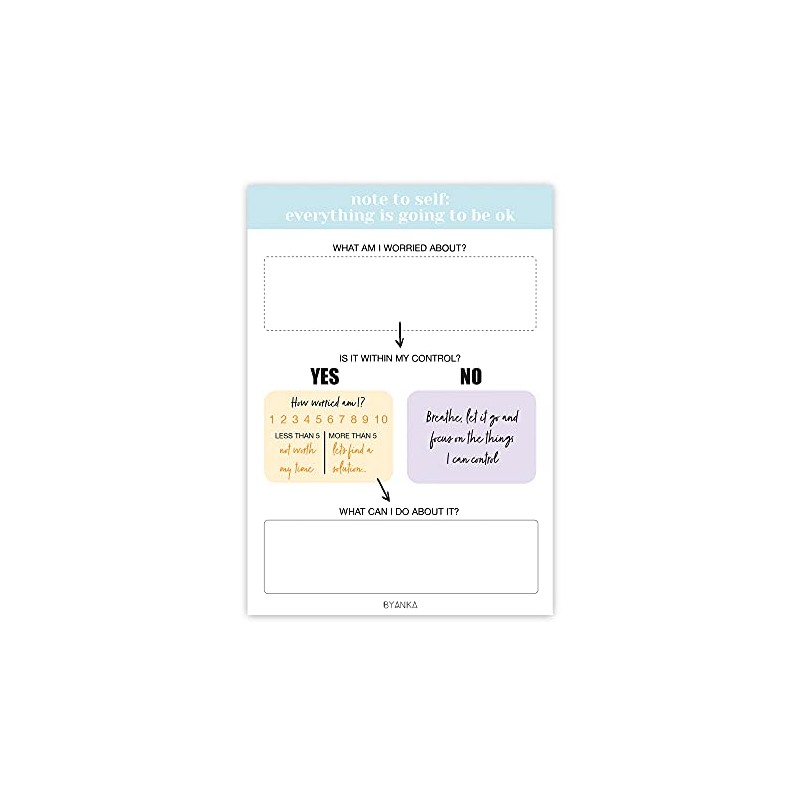 BYANIKA A6 Mini Worry Relief Notepad Unwinding Anxiety Unwind Your
