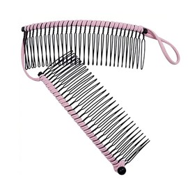 KZTHA Pack of 2 Banana Hair Clips, 30 Tooth Banana Clips, Hair Clip, Stretch Banana Comb Clips, Ponytail Holder, Stretchy Hair Clip for Curly Hair, Hair Accessories